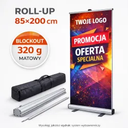 Roll-up reklamowy 85x200 cm z nadrukiem